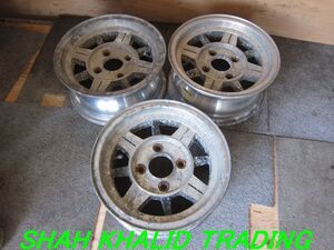 (A202) 13in【アルミ：トーヨー Z WHEEL F/13in/6J R/13in/6J】PCD114.3