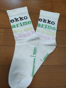 marimekko　adidas　 靴下　22-24センチ 白ソックス　ロゴ　マリメッコ