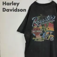 2303  ハーレーダビッドソン　USA製　ビッグロゴ　半袖　Tシャツ　黒