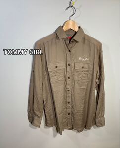 ■TOMMY GIRL トミーガール■2way 長袖シャツ:M☆BH-768