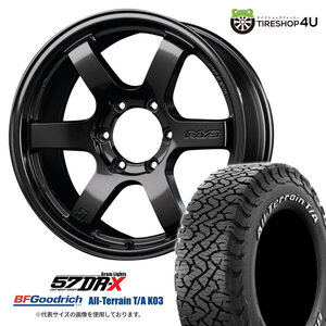 4本セット レイズ 57DR-X 57DRX 18x8.0J 6/139.7 +36 AXZ BFグッドリッチ KO3 285/60R18 ホワイトレター ランクル300系 OFサイズ