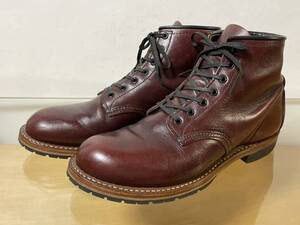 美品 RED WING レッドウイング 9011 BECKMAN ベックマン ブラックチェリー フェザーストーン 8D ハーフソール新品交換済