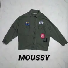 MOUSSY マウジー　ワッペン　ミリタリージャケット　レディース