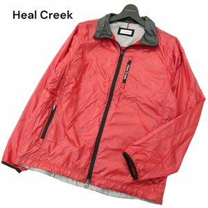 Heal Creek ヒールクリーク 通年 撥水★ 裏地メッシュ ナイロン ブルゾン ジャケット Sz.50　メンズ 大きいサイズ ゴルフ　A4T00647_1#O