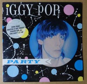IGGY POP「PARTY」米ORIG [初回ARISTA青灰] ステッカー有シュリンク美品