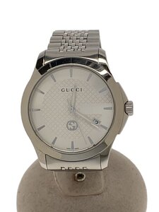 GUCCI◆クォーツ腕時計/アナログ/SLV/SLV/YA1264174