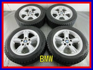 ■中古タイヤホイール■　BMW 純正 16インチ 7J +46 5H 120 DUNLOP WM01 215/55R16 93Q スタッドレス 車検用 ST 激安 送料無料 J53