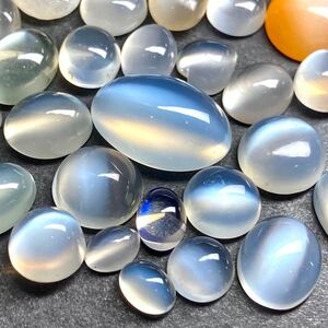 ［天然ムーンストーンおまとめ151ct］O 約30.2g ルース 裸石 宝石 ジュエリー jewelry moon stone w4 B34