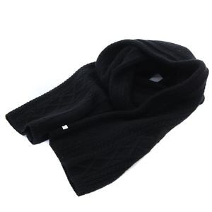 ドゥーズィエムクラス DEUXIEME CLASSE エブリデイアイライク EVERYDAY I LIKE Cable Scarf マフラー ニット 黒 ブラック /SR2 レディース