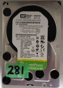 ★HDD-281 Western Digital WD20EVDS-63T3B0 ２TB SATA [異常] 表示 ジャンク品【格安発送！(クリックポスト＝185円) 2個同梱は不可】★