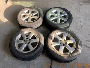 [ジャンク品]トヨタ　ヴァンガード純正夏タイヤホイール4本セット GOODYEAR 225/65R17 17×7J PCD114.3 5穴 必ず説明欄お読みください