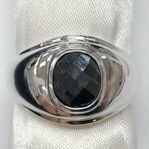 ★稀少オシャレ■特価品■指輪■ブラックダイヤ１．５５ｃｔ■プラチナPt９００■１８．４ｇ■１９号くらい■中古品■