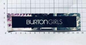 BURTON GIRLS Rare ステッカー バートン スノーボード レアステッカー