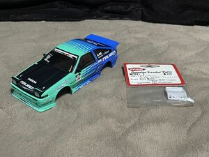 中古　美品　京商　ミニッツボディ　Formula D AE86 ファルケンモータースポーツ　新品フロントボディマウント付き