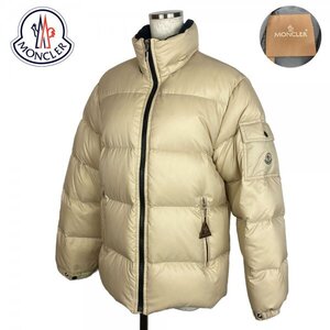 ★激レア・美品★ MONCLER BAZILLE モンクレール バジーレ ダウンジャケット 茶タグ(高級ライン) ベージュ 00 XSサイズ クリーニング済み