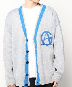 GALLIS ADDICTION ガリスアディクション　GA LOGO KNIT CARDIGAN　ロゴ ニットカーディガン