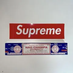 ナグチャンパ お香 + supreme ステッカー