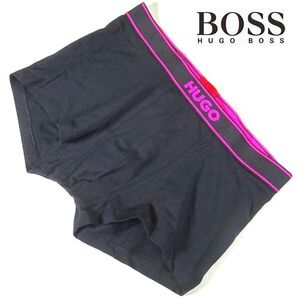 新品 ヒューゴボス HUGO BOSS ロゴ ボクサーパンツ 下着 ボクサーブリーフ L 黒 ピンク メンズ 男性 紳士 正規品