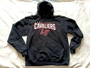 USA古着 チャンピオン Lake Travis Cavaliers スウェットパーカーフーディXL