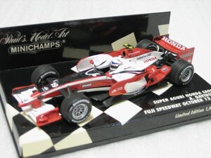 ■USED■MINI CHAMPS 1/43 SuperAguri HONDA SA08 A.DAVIDSON■FUJI SPEEDWAY■