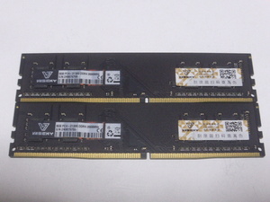 メモリ デスクトップパソコン用 VASEKY Samsungチップ DDR4-2666 PC4-21300 8GBx2枚 合計16GB 起動確認済みです