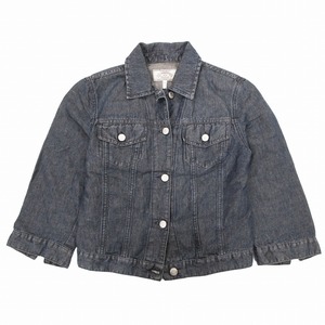 アルマーニジーンズ ARMANI JEANS デニム シャツジャケット Gジャン ジージャン ブルゾン アウター I38/XS インディゴ レディース