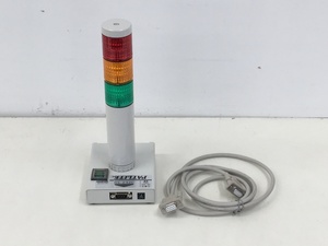 PATLITE ネットワーク監視表示灯 PHE-3FBE1　RS-232Cケーブル付　 中古品 (管：2C2-M)