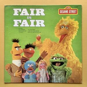 Vintage Vinyl Record - Sesame Street - Fair Is Fair CTW22088 セサミストリート LPレコード 70年代