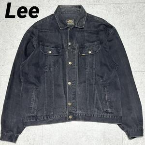 Lee デニムジャケット ブラック 大きめ 90s XL