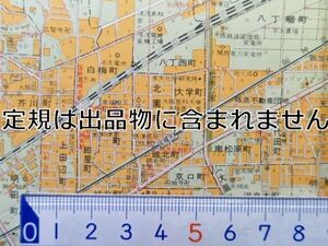 mC27【地図】昭和43年 高槻市 島本町 [バス路線・停留所名入 松下電子引込線 高槻小大塚分校 東洋紡績東光園 かまぶろ温泉 ニチボー山崎