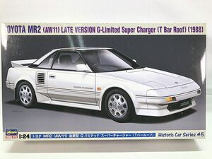 ハセガワ トヨタ MR2 (AW11) 後期型 G-リミテッド スーパーチャージャー (Tバールーフ) 車 プラモ（新品　在庫品）