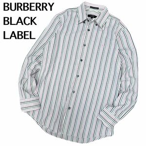 バーバリーブラックレーベル　長袖シャツ　トップス　シャツ　ブラックレーベル　M BURBERRY BLACK LABEL ボタンダウン マルチカラー