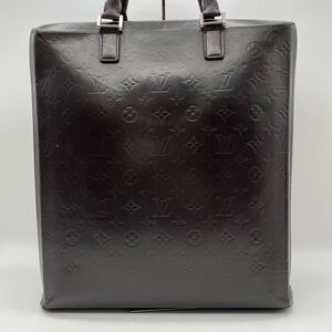 LOUIS VUITTON ルイヴィトン モノグラム グラセ エルヴィン ビジネスバッグ トートバッグ A4可 メンズ ブラウン 茶 レザー 