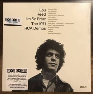 ■LOU REED■ルー・リード■I’m So Free: The 1971 RCA Demos / 1LP / Record Store Day / Very Rare / Shrink / シュリンク / 歴史的名盤