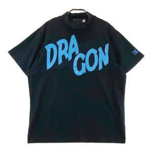 【1円】DANCE WITH DRAGON ダンスウィズドラゴン D1-108311 メッシュ切替 ハイネック 半袖Tシャツ ブラック系 4 [240101270763]