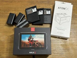 [特大おまけ付き] ATOMOS アトモス NINJA V SSD バッテリー サンフード タッチスクリーン レコーダー モニター 