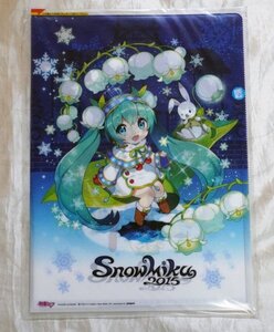 新品未開封 雪ミク 2015 切手セット SNOW MIKU 2015 クリアファイル シール ポストカード付き 切手 フレーム 初音ミク レア