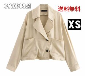 ★送料無料★新品未使用★9月新作★vintage ヴィンテージ レトロ ジャケット アウター レディース XSサイズ