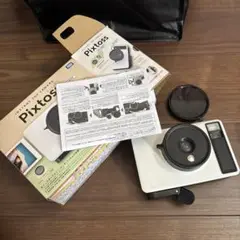 Pixtoss インスタントカメラ 本体 ホワイト