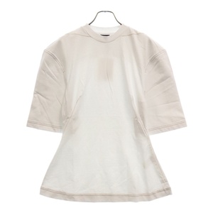 JACQUEMUS ジャックムス 23SS LE Camisa T-Shirt ウエストシェイプデザイン 半袖Tシャツ ホワイト レディース 231JS121-2102