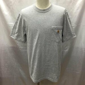 Carhartt S カーハート Tシャツ 半袖 半袖カットソー 無地Tシャツ クルーネックカットソー T Shirt 灰 / グレー / 10114137