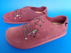 14142■美品 Birkenstock MONTANA ビルケンシュトック モンタナ レザー スニーカー サイズ 41 26.5 cm 紫 パープル