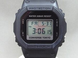 1円〜!! CONVERSE TOKYO コンバース × カシオ G-SHOCK コラボウォッチ クォーツ デジタル腕時計 DW-5600VT 【W346y1】