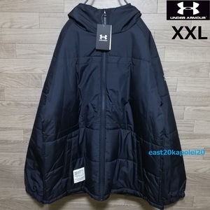 XXL 新品 UNDER ARMOUR アンダーアーマー メンズ アウター ベースボール ウォーム ウーブン 中綿 ジャケット 2XL 黒 ブラック 未使用 野球