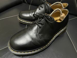 美品 Dr.Martens ドクターマーチン 1461 UK8≒27cm レザーシューズ ドレスシューズ プレーントゥ 3ホール ブラック メンズ カジュアル