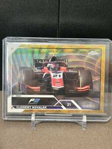 50枚限定 2023 Topps Chrome F1 Formula 1 Gold Wave Refractor Clement Novalak