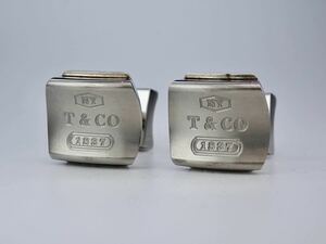 Tiffany & Co. スターリングシルバー９２５　チタン　ＮＹ　T&CO 1837 カフス　カフリンクス　ティファニー