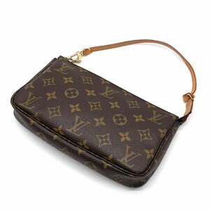 1円 極美品 LOUIS VUITTON ルイヴィトン モノグラム ポシェットアクセソワール アクセサリーポーチ ハンドバッグ M51980