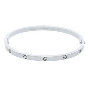 カルティエ ブレスレット LOVE BRACELET SM/ラブブレス サイズ:17 K18WGラブブレス6Pダイヤブレスレット 中古 SS13