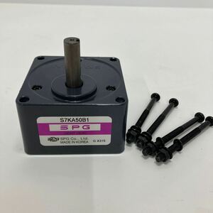 【美品】　SPG　エスピージー　S7KA50B1　インダクションモータ　15W　ギヤヘッド　A-973